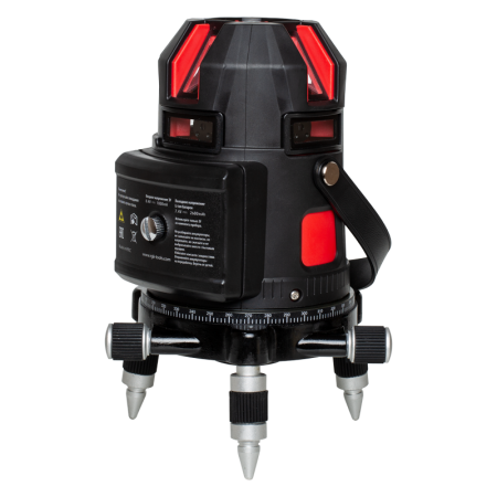 Комплект: лазерный уровень RGK UL-44W Black + штанга-упор, приемник, рейка, кронштейн